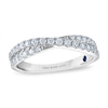 Thumbnail Image 2 of Vera Wang 18ct White Gold 0.50ct Diamond Crossover Eternity Band Certificated Ring