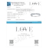 Thumbnail Image 6 of Vera Wang 18ct White Gold 0.50ct Diamond Crossover Eternity Band Certificated Ring