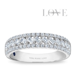 Vera Wang 18ct White Gold 0.50ct Diamond Three Row Eternity Certificated Ring