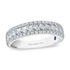 Thumbnail Image 2 of Vera Wang 18ct White Gold 0.50ct Diamond Three Row Eternity Certificated Ring