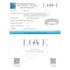 Thumbnail Image 6 of Vera Wang 18ct White Gold 0.50ct Diamond Three Row Eternity Certificated Ring