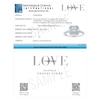Thumbnail Image 5 of Vera Wang 18ct White Gold 1ct Diamond Princess Cut Double Halo Certificated Ring