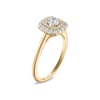 Thumbnail Image 3 of Vera Wang 18ct Yellow Gold 0.50ct Diamond Cushion Shaped Double Halo Certificated Ring