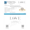 Thumbnail Image 6 of Engagement Ring Vera Wang 18ct Yellow Gold Cushion Double Halo Certificated 0.50ct Diamond Ring
