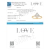 Thumbnail Image 6 of Engagement Ring Vera Wang 18ct Yellow Gold Mixed Cut Pear Halo Certificated 0.60ct Diamond Ring