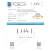 Thumbnail Image 5 of Engagement Ring Vera Wang 18ct Yellow Gold Mixed Cut Cushion Halo Certificated 0.60ct Diamond Ring