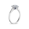 Thumbnail Image 4 of Vera Wang 18ct White Gold 0.50ct Diamond Floral Double Halo Certificated Ring