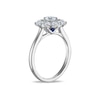 Thumbnail Image 4 of Vera Wang 18ct White Gold 1ct Diamond Floral Double Halo Certificated Ring
