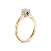 Thumbnail Image 2 of Vera Wang 18ct Yellow Gold 0.50ct Diamond Baguette Cut Solitaire Certificated Ring