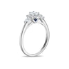 Thumbnail Image 2 of Vera Wang 18ct White Gold 0.50ct Diamond Cushion Shaped Halo Certificated Ring