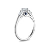 Thumbnail Image 2 of Vera Wang 18ct White Gold 0.50ct Diamond Oval Shaped Halo Certificated Ring