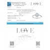 Thumbnail Image 5 of Engagement Ring Vera Wang 18ct White Gold Oval Shaped Halo Certificated 0.50ct Diamond Ring