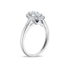 Thumbnail Image 2 of Vera Wang 18ct White Gold 0.50ct Diamond Mixed Cut Pear Shaped Cluster Certificated Ring
