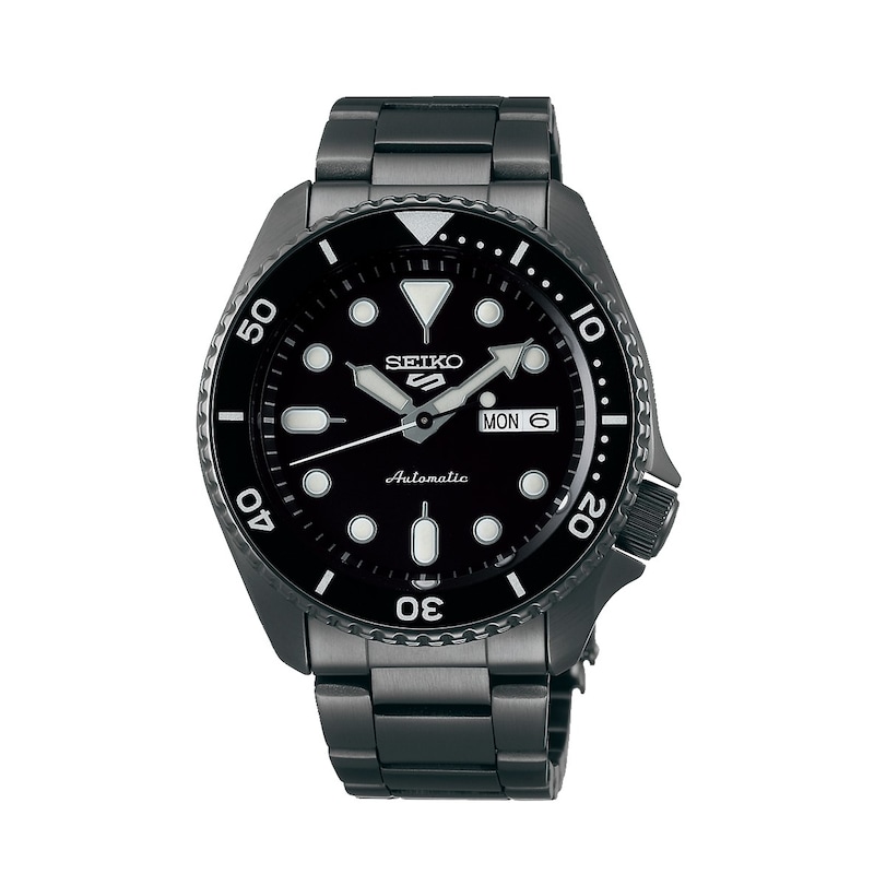 Main Image 1 of Seiko 5 Sports 42.5mm Black Dial & Stainless Steel Bracelet Watch