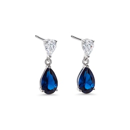 CARAT* LONDON Arabella Baby Sterling Silver Sapphire Earrings
