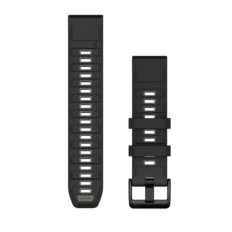 Main Image 1 of Garmin Fenix 8 Quick Fit 22mm Black/ Pebble Grey Silicone Strap