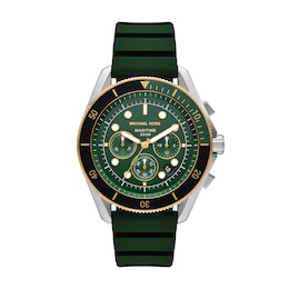Michael Kors Maritime Chronograph Green Silicone Watch