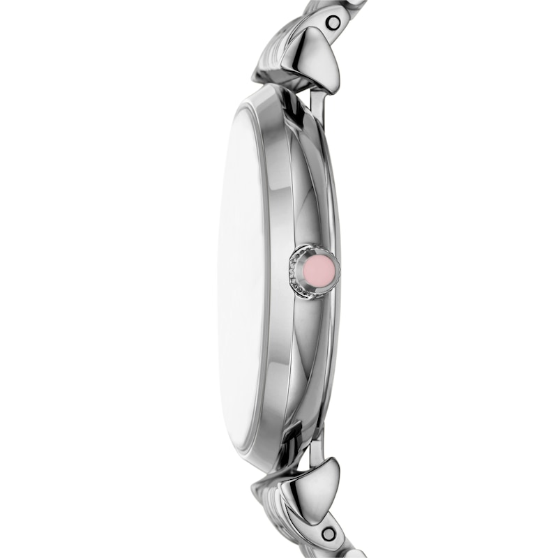 Main Image 3 of Emporio Armani Pink Dial & Stainless Steel Watch