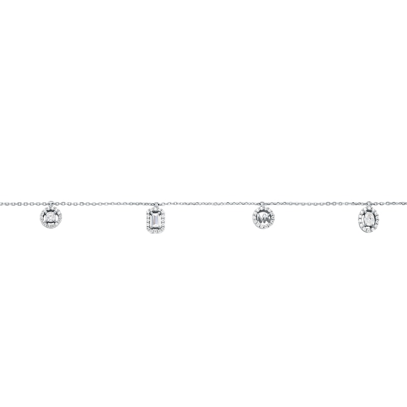 Main Image 2 of Michael Kors Women's Sterling Silver Multi Stone Necklace