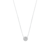 Thumbnail Image 1 of Michael Kors Women's Sterling Silver Pavé Logo Pendant Necklace