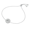 Thumbnail Image 1 of Michael Kors Women's Sterling Silver Pavé Logo Bolo Bracelet