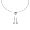 Thumbnail Image 2 of Michael Kors Women's Sterling Silver Pavé Logo Bolo Bracelet