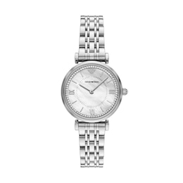 Emporio Armani Women's Mother Of Pearl & Stainless Steel Watch