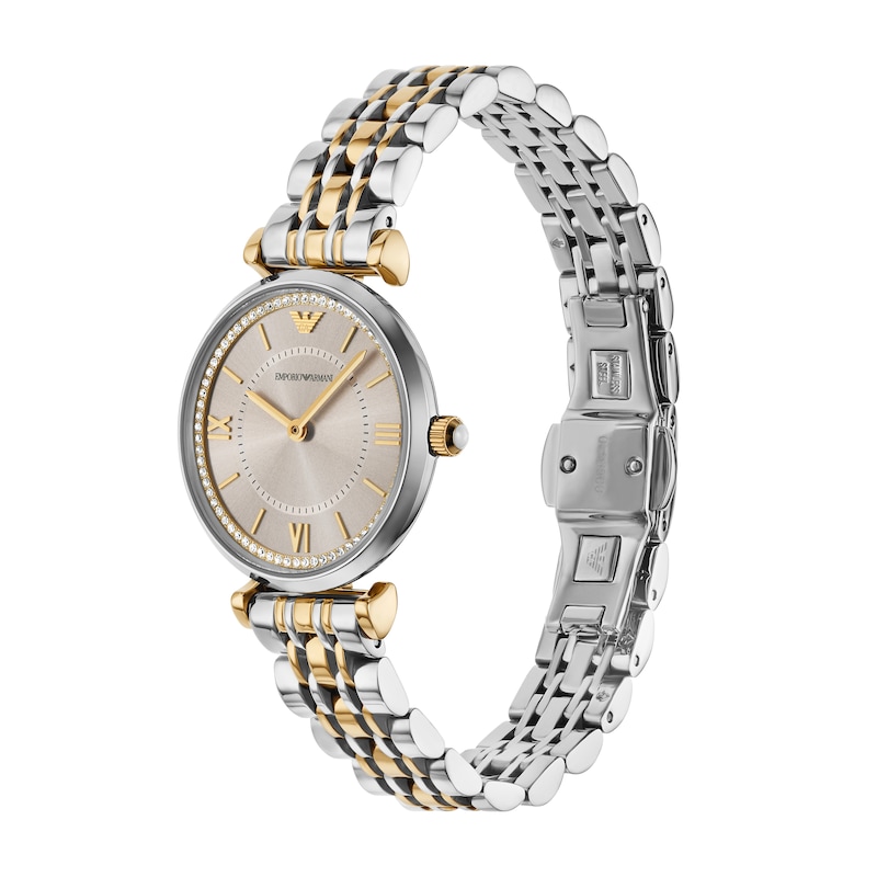 Main Image 4 of Emporio Armani Women's Champagne Dial & Two Tone Bracelet Watch