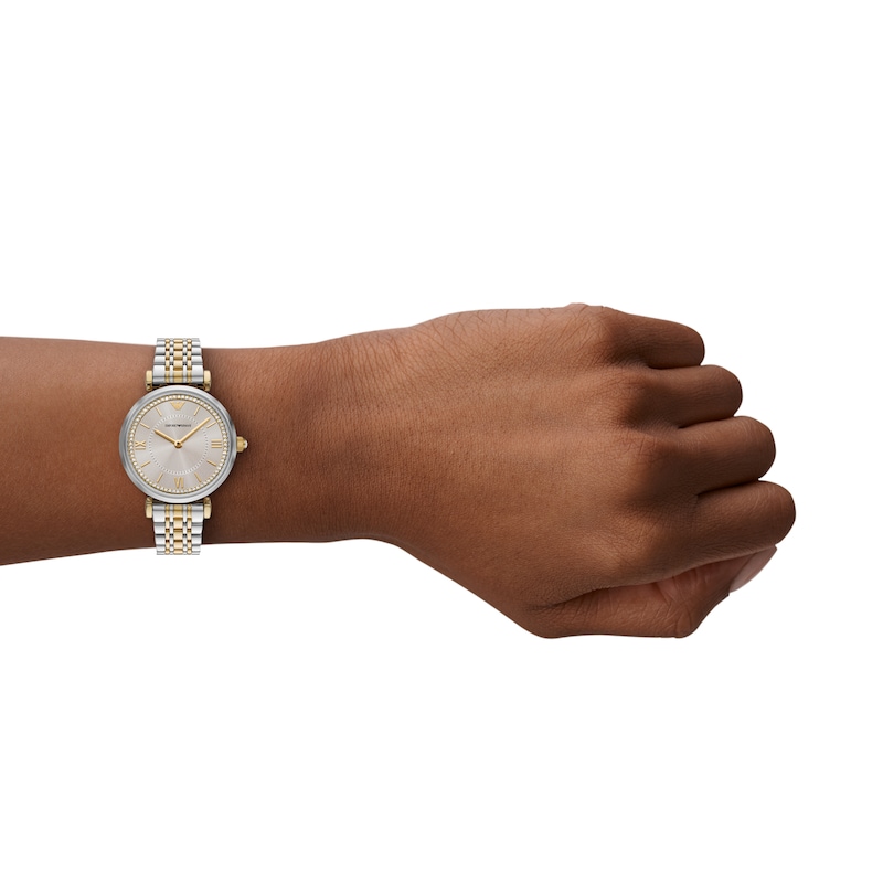 Main Image 5 of Emporio Armani Women's Champagne Dial & Two Tone Bracelet Watch