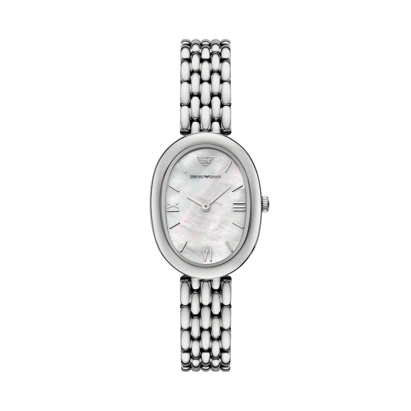Main Image 1 of Emporio Armani Women's Mother Of Pear Dial & Stainless Steel Watch