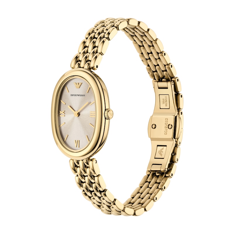Main Image 4 of Emporio Armani Women's Grey Dial & Gold Tone Bracelet Watch