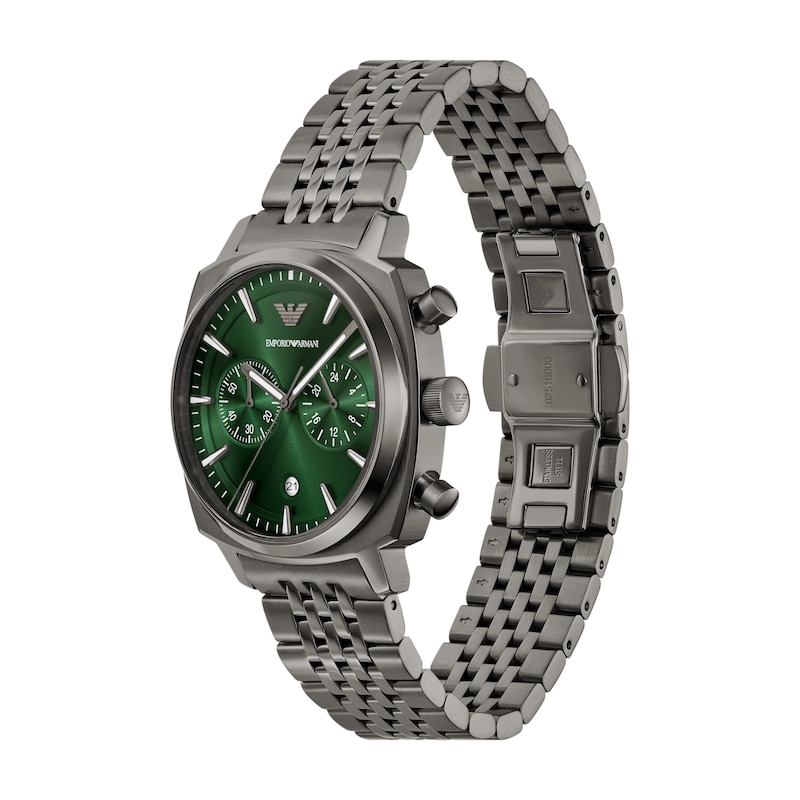 Main Image 4 of Emporio Armani Men's Chronograph Gunmetal Stainless Steel Watch