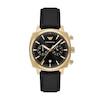 Thumbnail Image 1 of Emporio Armani Men's Chronograph Black Leather Strap Watch