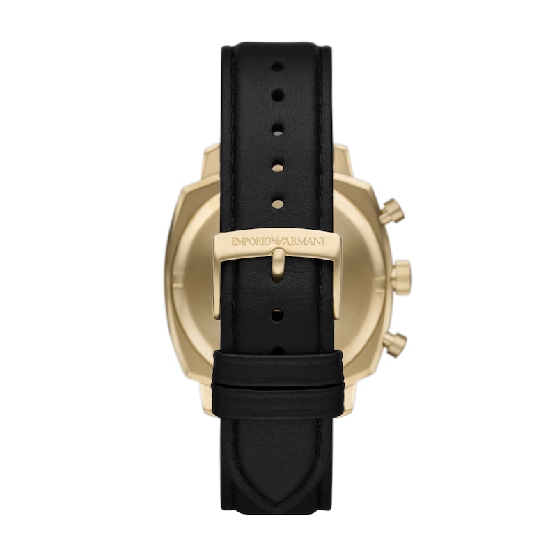 Main Image 2 of Emporio Armani Men's Chronograph Black Leather Strap Watch