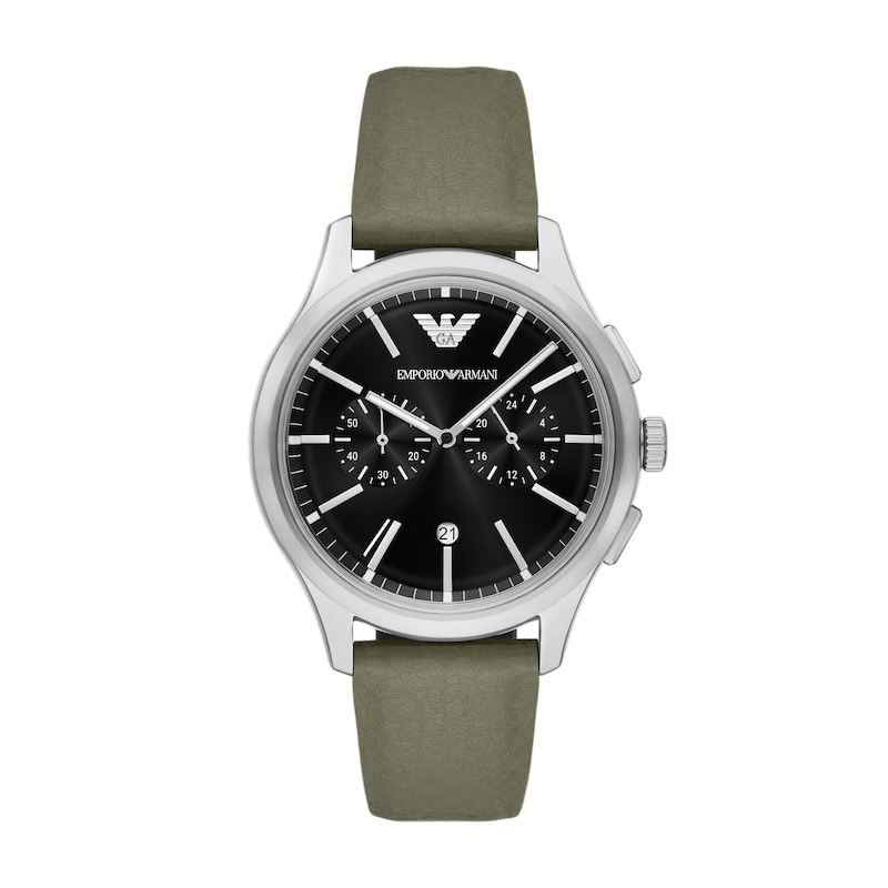 Main Image 1 of Emporio Armani Men's Chronograph Green Mirum® Strap Watch