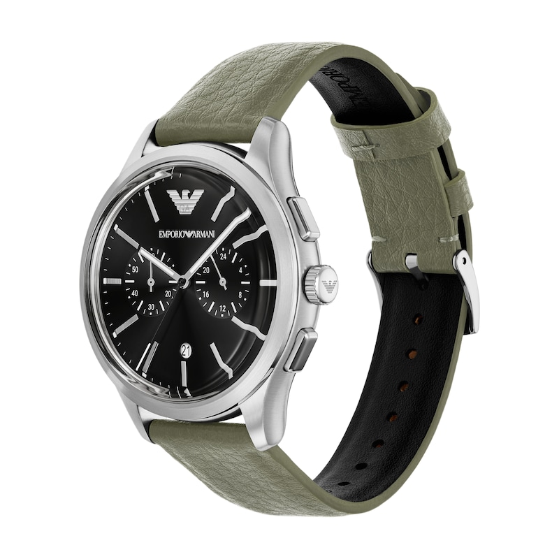 Main Image 4 of Emporio Armani Men's Chronograph Green Mirum® Strap Watch