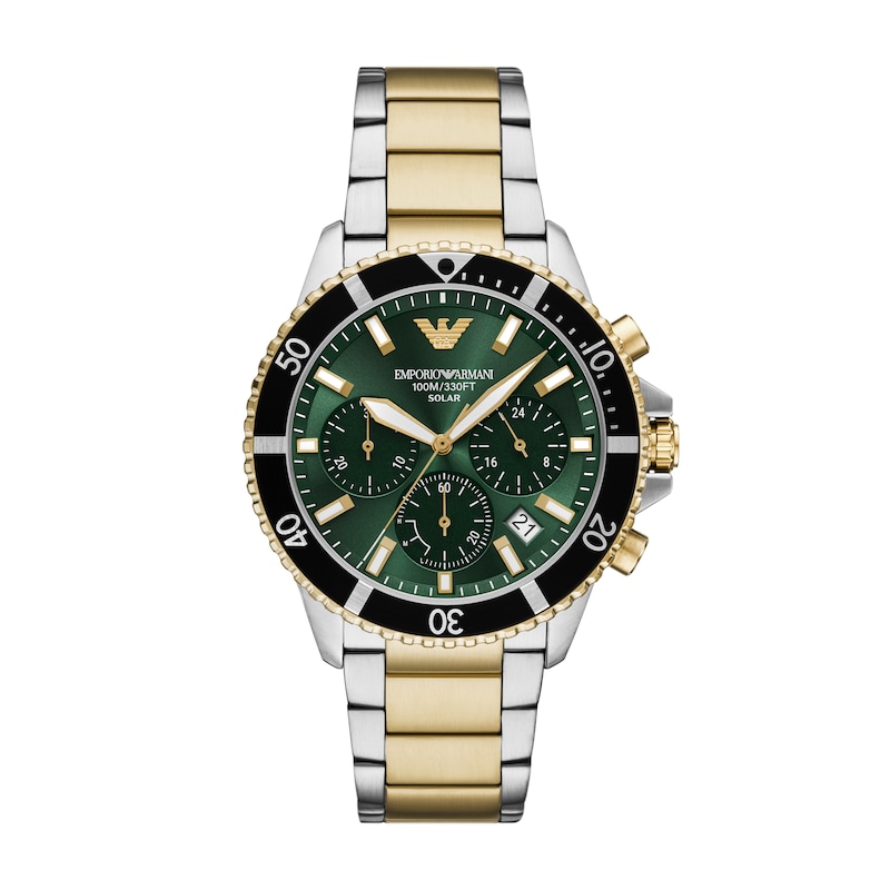 Main Image 1 of Emporio Armani World Explorer Men's Chronograph Solar Two-Tone Watch