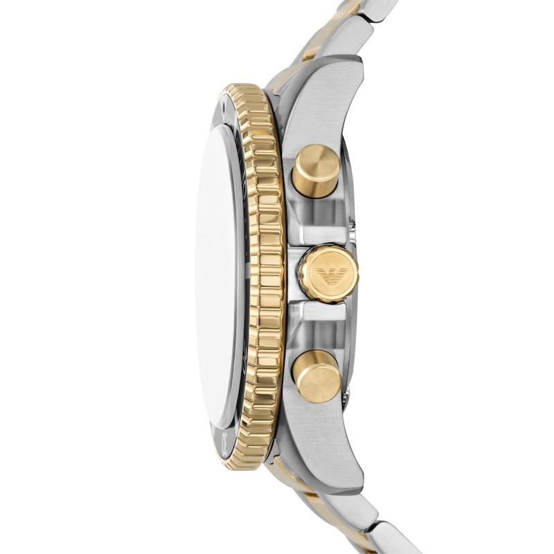 Main Image 3 of Emporio Armani World Explorer Men's Chronograph Solar Two-Tone Watch