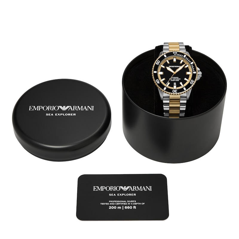 Main Image 5 of Emporio Armani Sea Explorer Men's Automatic Two-Tone Watch