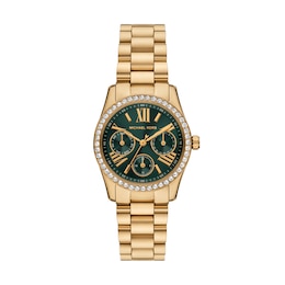 Michael Kors Lexington Lux Women's Multifunction Gold Tone Watch