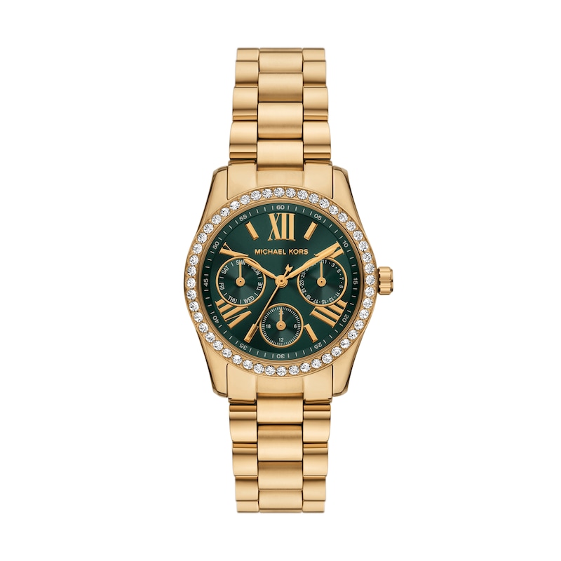 Main Image 1 of Michael Kors Lexington Lux Women's Multifunction Gold Tone Watch