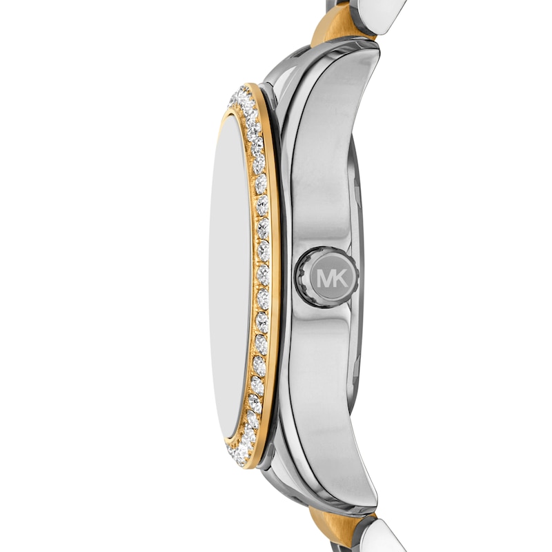 Main Image 3 of Michael Kors Lexington Lux Women's Multifunction Black Dial & Two-Tone Watch