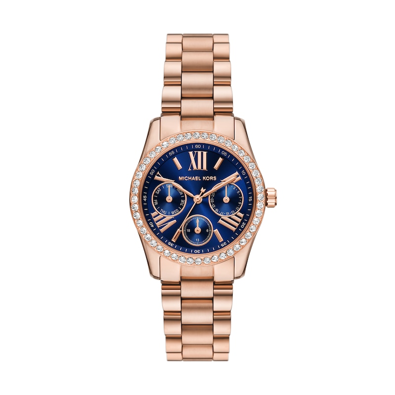 Main Image 1 of Michael Kors Lexington Lux Women's Multifunction Rose Gold Tone Watch