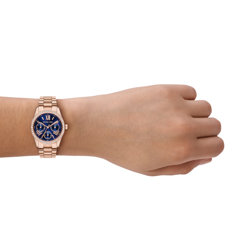 Main Image 4 of Michael Kors Lexington Lux Women's Multifunction Rose Gold Tone Watch