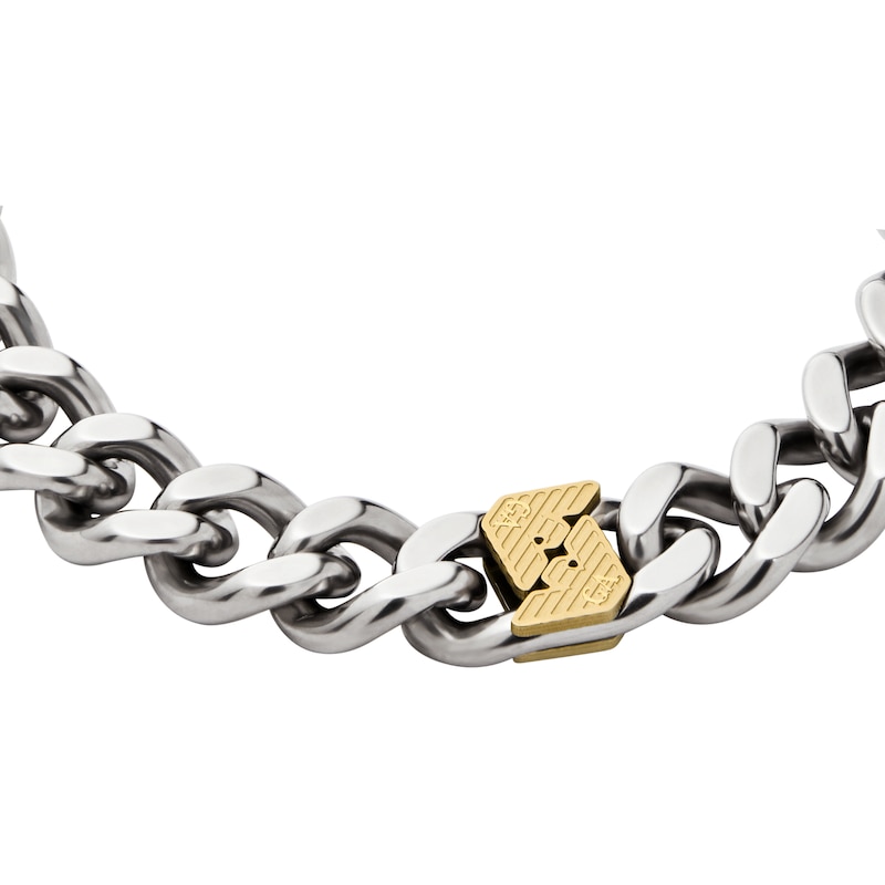 Main Image 2 of Emporio Armani Two Tone Stainless Steel Chain Bracelet