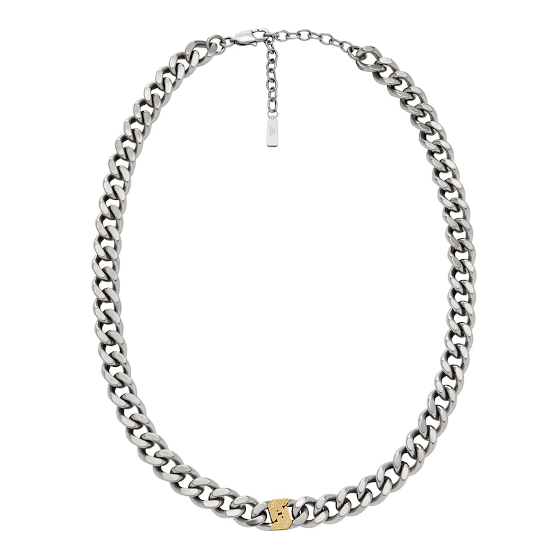Main Image 2 of Emporio Armani Two Tone Stainless Steel Chain Necklace