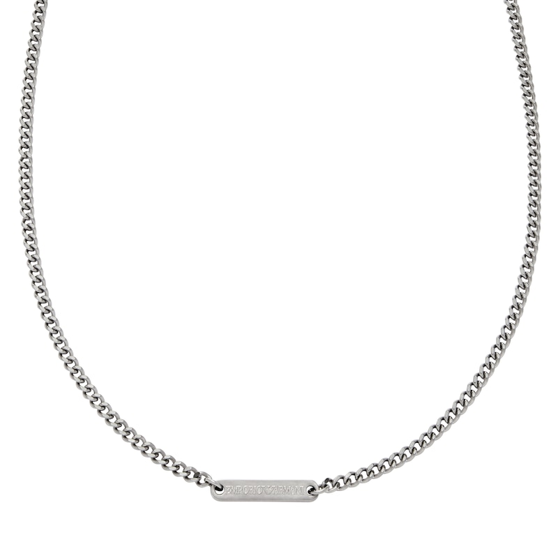 Main Image 1 of Emporio Armani Stainless Steel ID Necklace