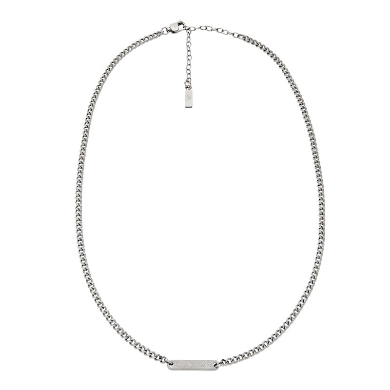 Main Image 2 of Emporio Armani Stainless Steel ID Necklace