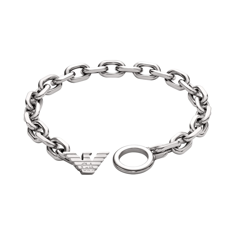 Main Image 3 of Emporio Armani Men's Stainless Steel ID Chain Bracelet