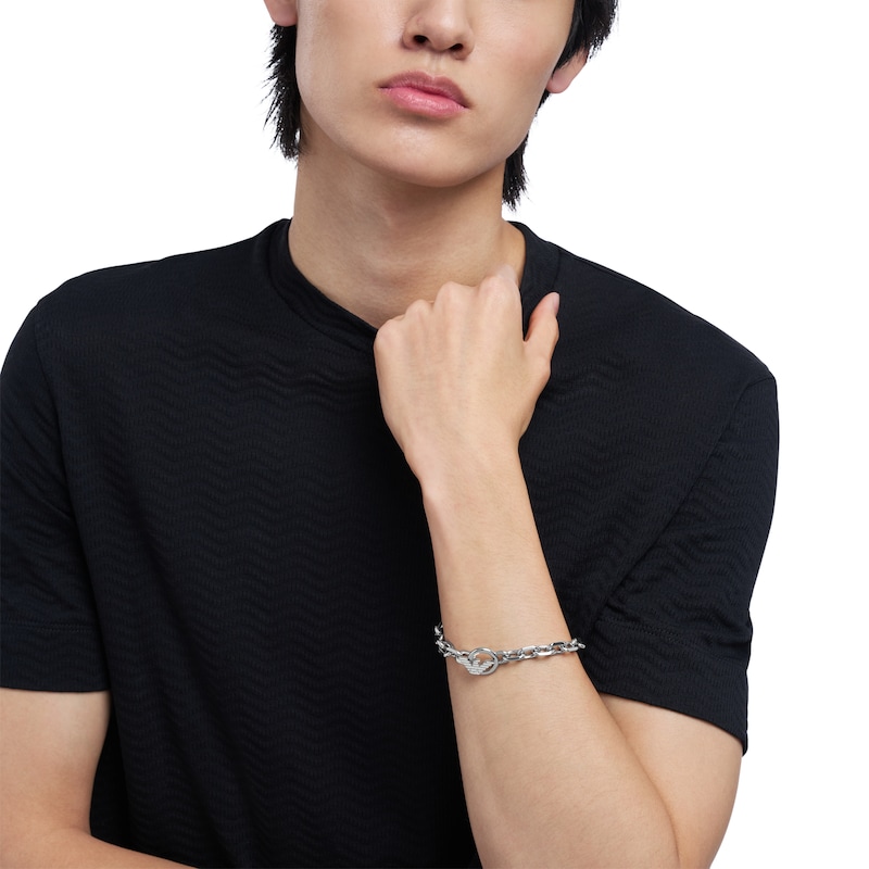Main Image 4 of Emporio Armani Men's Stainless Steel ID Chain Bracelet